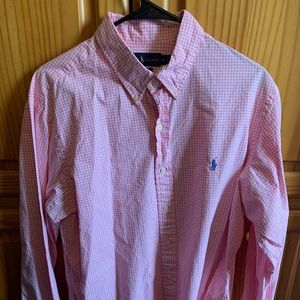 Polo Pink Plaid Button Down